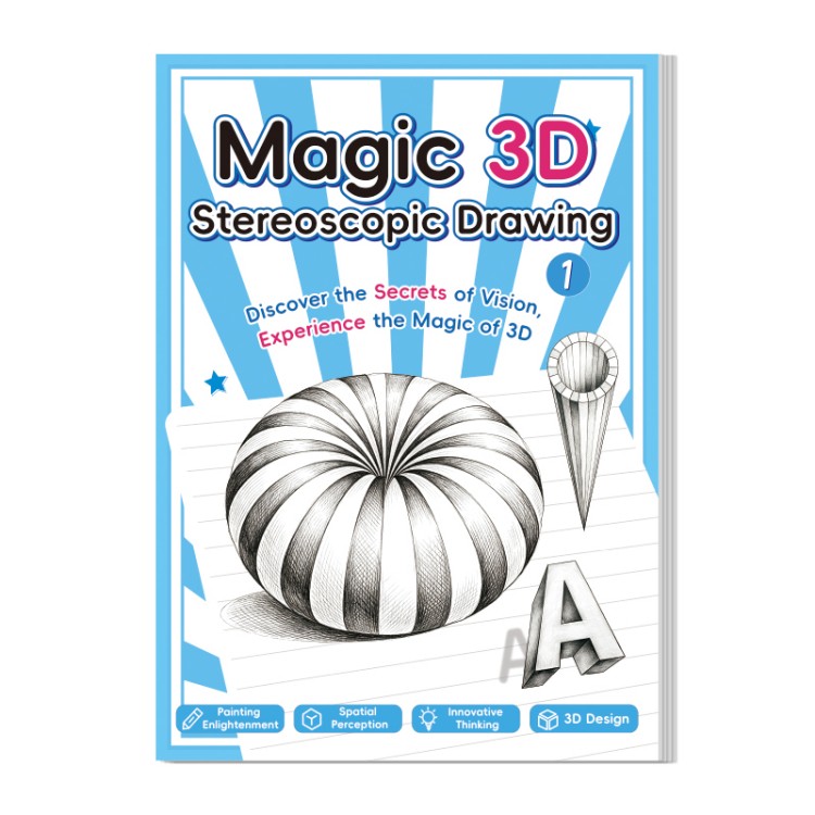 English Edition 3D Stereoscopic Drawing Book